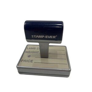 Lamb Cut Weight Price Stamp-Ever Rubber Stamp 3.75x2.5 Inches Made In USA Durabl